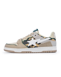 STA Low-Top Skateboard Shoes Women's, Хаки KHZ A bathing ape®