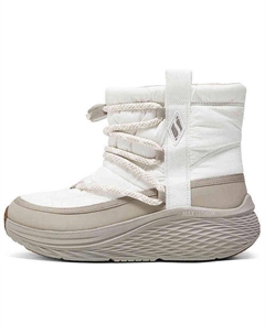 Зимние ботинки женские текстильные на платформе, белый/серый Skechers