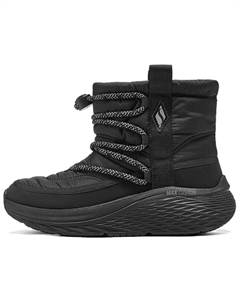 Зимние ботинки женские текстильные на платформе, черный Skechers