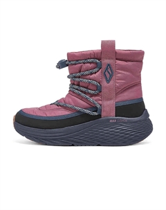 Зимние ботинки женские текстильные на платформе, розовый Skechers