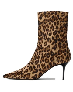 Замшевые женские ботильоны с леопардовым принтом Zara