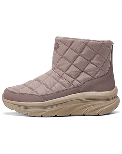 Ботинки женские зимние стеганые на платформе, бледно-фиолетовый Skechers