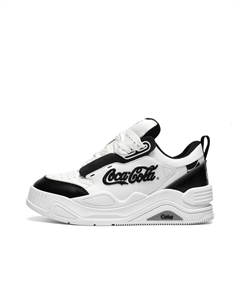 Кроссовки Coca Cola Puffy Low Top Стильные для скейтбординга Унисекс Белые Coca-cola