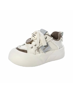 Женские противоскользящие и износостойкие легкие низкие кеды для скейтбординга - бежево-коричневые, цвет Beige Brown Czrsk