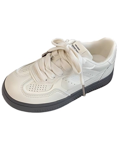 Дышащие женские скейтерские кеды низкие экрю, цвет Ecru Jimixiong