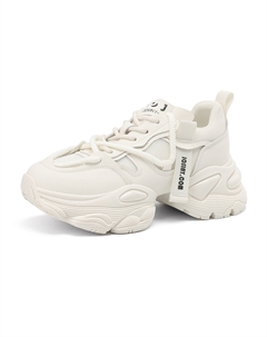 Массивные кроссовки женские низкие Ecru/White Gold Josiny