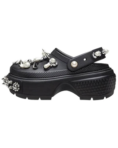 Кроксы Stomp Clog Simone Rocha черные женские Crocs