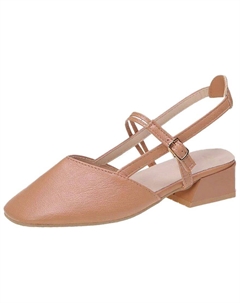 Женские туфли на платформе с массивным каблуком абрикосового цвета, цвет Apricot Madallo