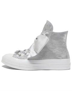 Chuck Taylor All Star противоскользящие износостойкие высокие кроссовки для скейтбординга унисекс серебристые Converse