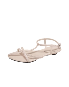 Женские сандалии с одной лямкой абрикос, цвет Apricot Bigtree