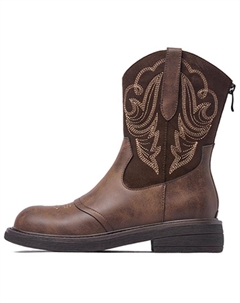 Женские полусапожки светло-коричневые/тёмно-коричневые — тёмно-коричневые, цвет Dark Brown Josiny