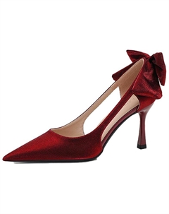 Женские туфли на высоком каблуке бордовые, цвет Burgundy Weishibangwei