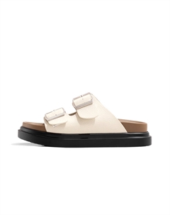 Слипоны женские белые на платформе 4 см Old meow