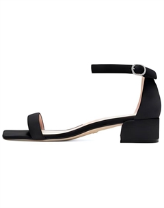 SW Nudistjune Однолямковые сандалии Женские Черный Stuart weitzman