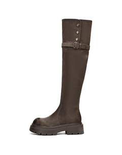 Женские высокие сапоги цвета хаки, цвет Khaki Hla