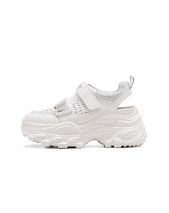 Дышащие и износостойкие низкие массивные кроссовки женские White, цвет White C°banner
