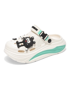 Клоги женские бело-голубые, цвет White Blue Tonybear