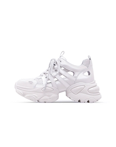 Женские низкие массивные кроссовки White Gray, цвет White Gray C°banner