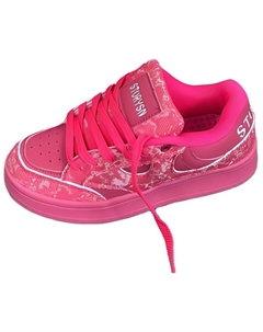 Женские лоу-топ скейтборд кроссовки розовые, цвет Pink Jimixiong