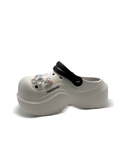 Клоги женские бело-черные, цвет White Black Trespass