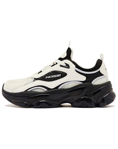 Сприггл Банни 3 Дышащие легкие низкие кеды женские белый черный белый черный, цвет White Black Qiaodan