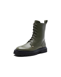 Короткие женские ботинки Мартин высотой 3 см оливкового цвета, цвет Olive Green Nine west
