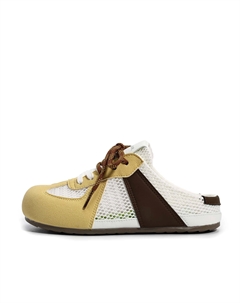 Женские противоскользящие износостойкие низкие кеды повседневные - желто-коричневые, цвет Yellow Brown Feiyue.®