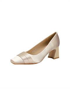 Женские туфли на платформе с массивным каблуком - нюд, цвет Nude Yafei xuanyu