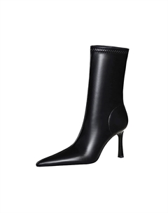 Женские Ботинки Челси Черные/Коричневые Bigtree