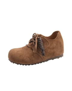 Женские устойчивые к истиранию повседневные туфли на платформе с низким верхом верблюжьего цвета, цвет Camel Take the qin