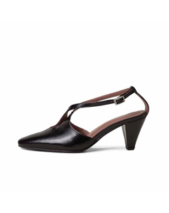 Женские туфли на платформе с массивным каблуком черные, цвет Black Shoemaker queen