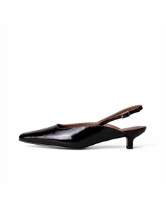 Женские туфли на платформе с массивным каблуком черные, цвет Black Shoemaker queen