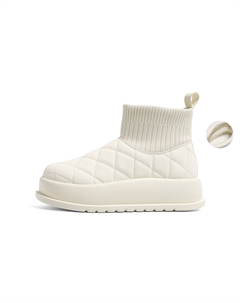 Женские зимние ботинки на платформе, бежевый Huanqiu