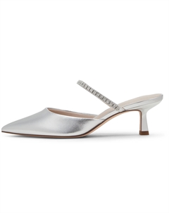 Слипоны с закрытым носком на композитной подошве 6 см, кремово-молочный белый Charles&keith