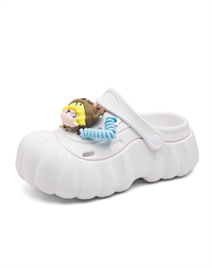 Белые женские клоги, цвет White Tonybear