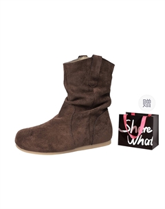 Женские ботинки на шнуровке Априкот/Кофе/Карамель/Хаки/Чёрный - Кофе+Сумка для покупок, цвет Coffee+Shopping Bag Bigtree