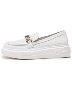 Женские лоферы мидтоп без шнуровки белые, цвет White Zro