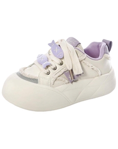 Женские скейтерские кеды лоу-топ пурпурные Purple Little Fish, цвет Purple (Purple Little Fish) Jimixiong