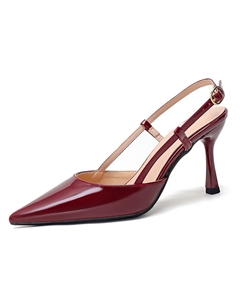 Женские туфли на высоком каблуке бордовые, цвет Burgundy Weishibangwei