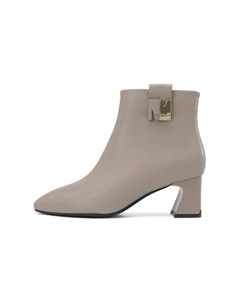 Женские Ботинки Челси Черные/Бежевые, Экрю Aokang