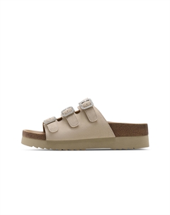 Женские противоскользящие шлепанцы-слипоны Khaki, цвет Khaki C°banner