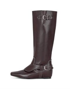 Высокие сапоги на каблуке 4 см женские Ancora Red, цвет Ancora Red Cicifor