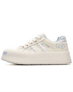 Женские низкие скейтерские кеды бежево-голубые, цвет Beige Blue Jimixiong