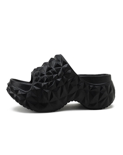 Скользящие тапочки женские черные Exull q