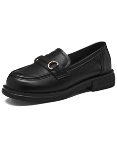 Женские лоферы черные, цвет Black Josiny