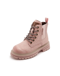 Женские короткие ботинки Мартин розовые с увеличенной высотой +2 см, цвет Pink Height Increasing (+2CM) Plo cart