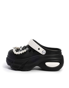 Клоги женские бежево-черные Diamond Rabbit, цвет Beige Black[Diamond Rabbit] Feiyue.®