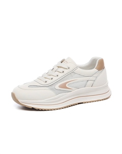 Женские скейтерские кроссовки низкие бежево-абрикосовые Red dragonfly