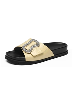 Женские антибактериальные шлепанцы-слипоны желтые, цвет Yellow Zhr