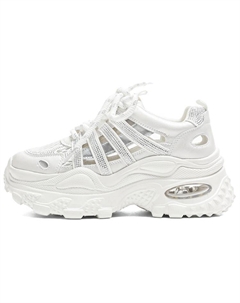 Серебристо-фиолетовые противоскользящие устойчивые к истиранию массивные низкие кроссовки женские, цвет Silver Purple Josiny